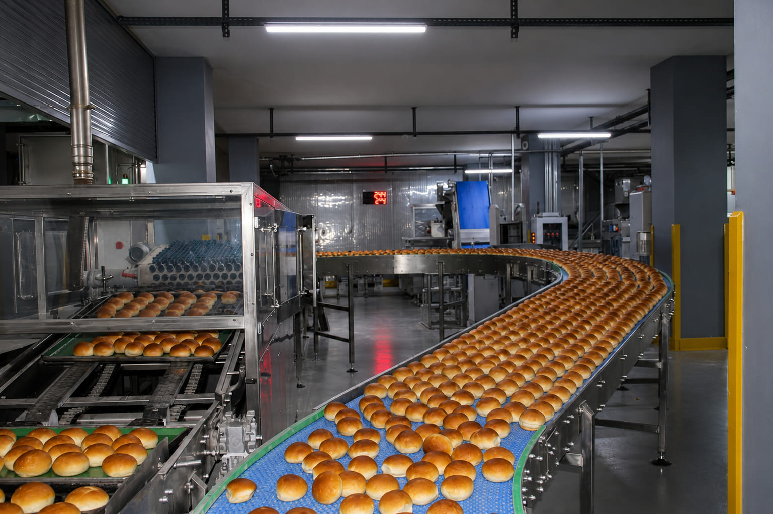 Tam otomatik roll ekmek üretim hattı